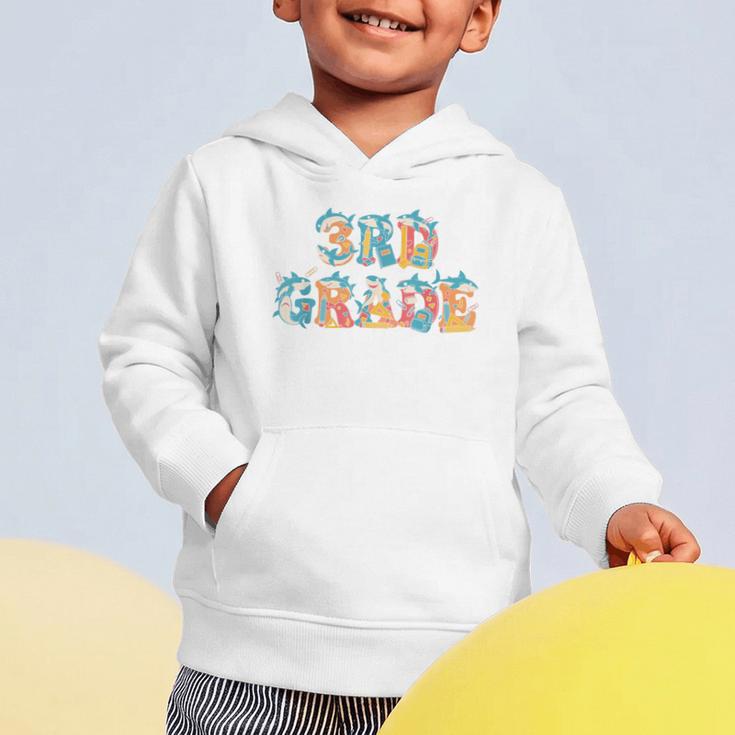 Shark Third Grade Back To School Kids Boys Girls Graphic Toddler Hoodie Shark Third Grade Back To School Kids Boys Girls Graphic Toddler Hoodie