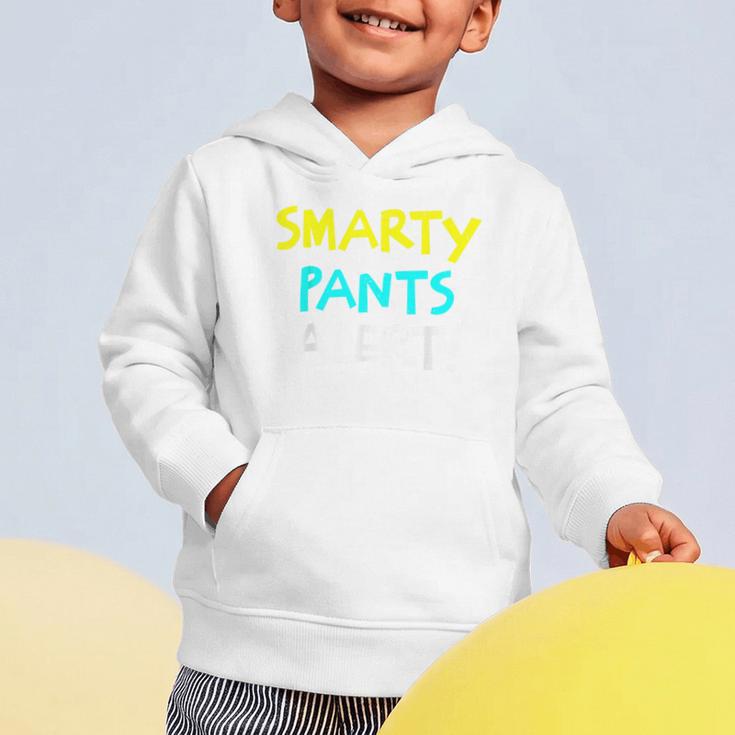Smarty Pants Alert Nerd & Kids Back To School Graphic Toddler Hoodie Smarty Pants Alert Nerd & Kids Back To School Graphic Toddler Hoodie