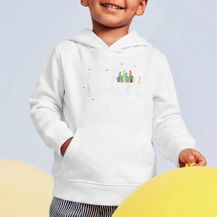 Volunteer Heart Back To School Art Vintage Graphic Toddler Hoodie