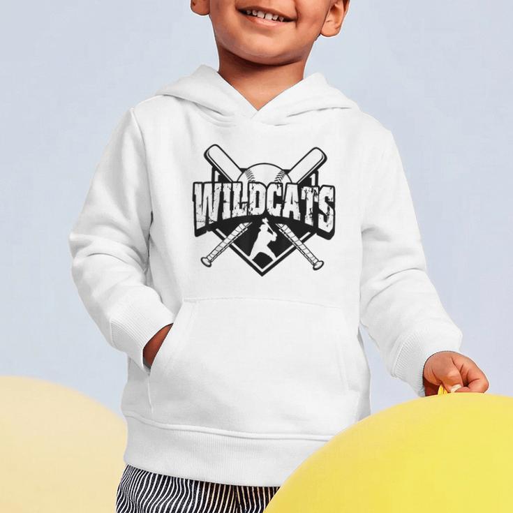 Wildcats Baseball Back To School Spirit Graphic Toddler Hoodie