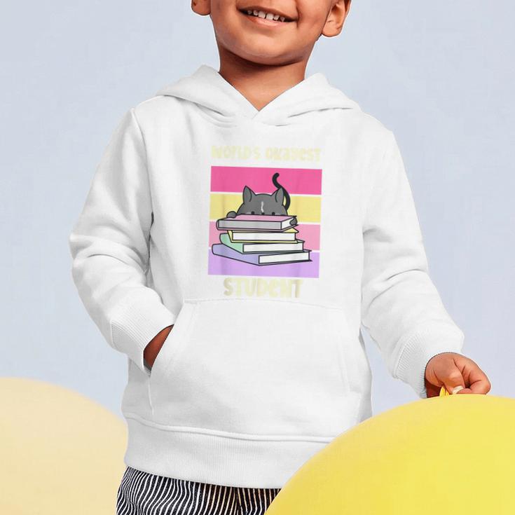 World's Okayest Student Fun Back To School & New Term Graphic Toddler Hoodie