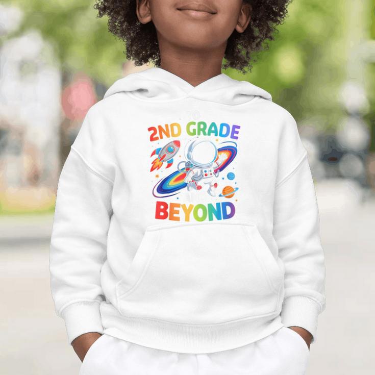 2nd Grade And Beyond Second Grade Astronaut Back To School Graphic Toddler Hoodie