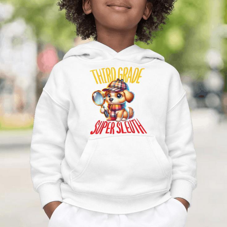3rd Grade Super Sleuth Dog Detective Back To School Kids Graphic Toddler Hoodie 3rd Grade Super Sleuth Dog Detective Back To School Kids Graphic Toddler Hoodie