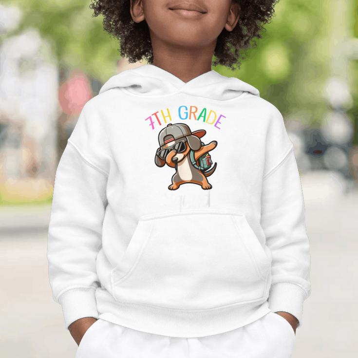 7th Grade Squad Dachshund Dabbing Kids Back To School Graphic Toddler Hoodie 7th Grade Squad Dachshund Dabbing Kids Back To School Graphic Toddler Hoodie