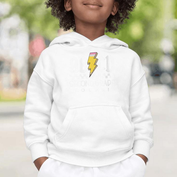ABCD Second Grade Rocks First Day Of School Back To School Graphic Toddler Hoodie ABCD Second Grade Rocks First Day Of School Back To School Graphic Toddler Hoodie