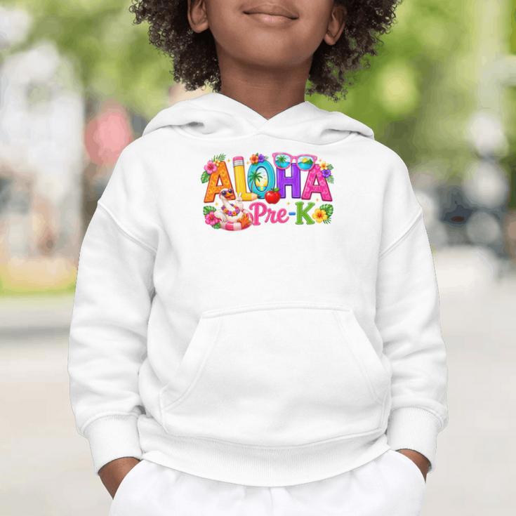 Aloha Pre-K Tropical Floral Beach Silly Goose Back To School Graphic Toddler Hoodie Aloha Pre-K Tropical Floral Beach Silly Goose Back To School Graphic Toddler Hoodie