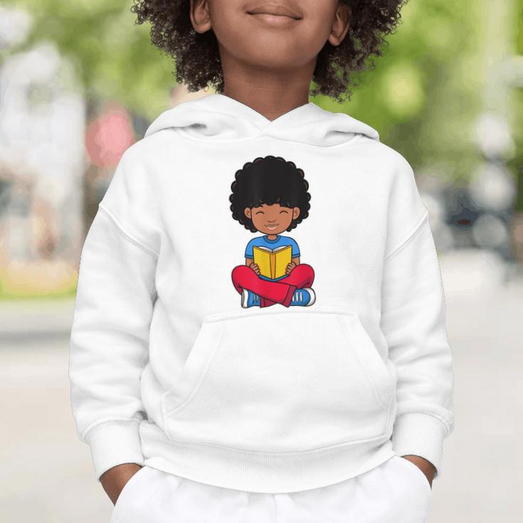 Back To School Afro African American Boy Student Graphic Toddler Hoodie