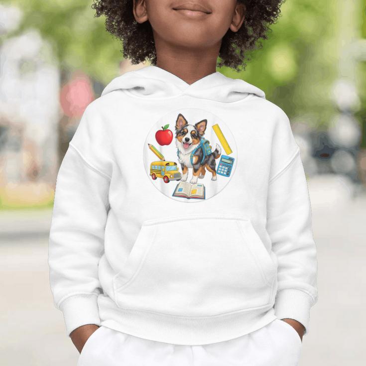 Back To School Miniature American Shepherd Dog Boys Girls Graphic Toddler Hoodie Back To School Miniature American Shepherd Dog Boys Girls Graphic Toddler Hoodie