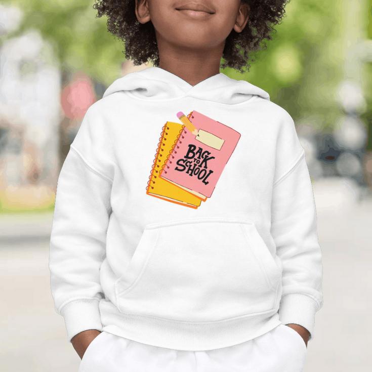 Back To School Notebook And Pencil Graphic Design Premium Tri-Blend Graphic Toddler Hoodie