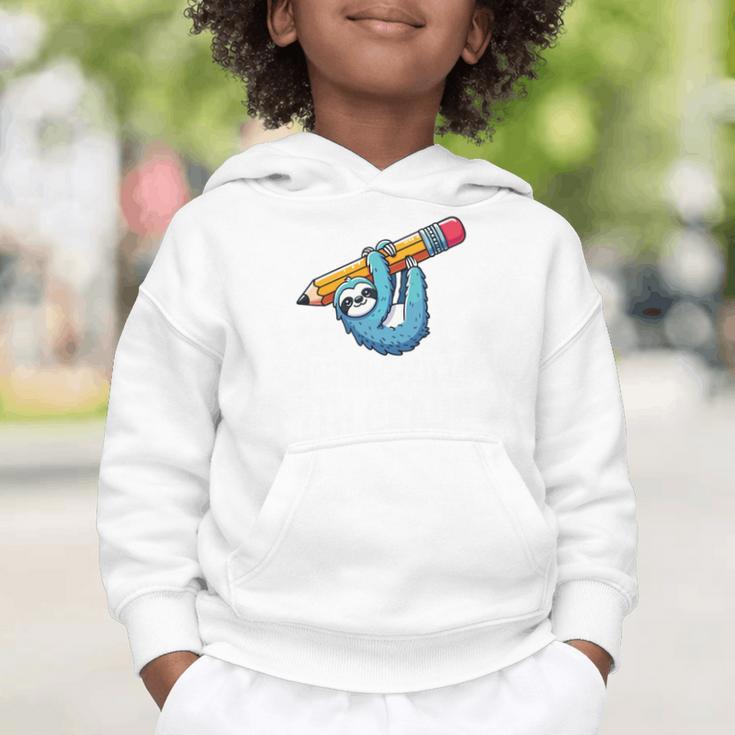 Back To School Seventh Grade Sloth Hanging Out In 7th Grade Performance Graphic Toddler Hoodie