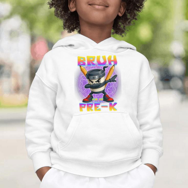 Bruh I'm In Pre-K Back To School Italian Brainrot Premium Tri-Blend Graphic Toddler Hoodie