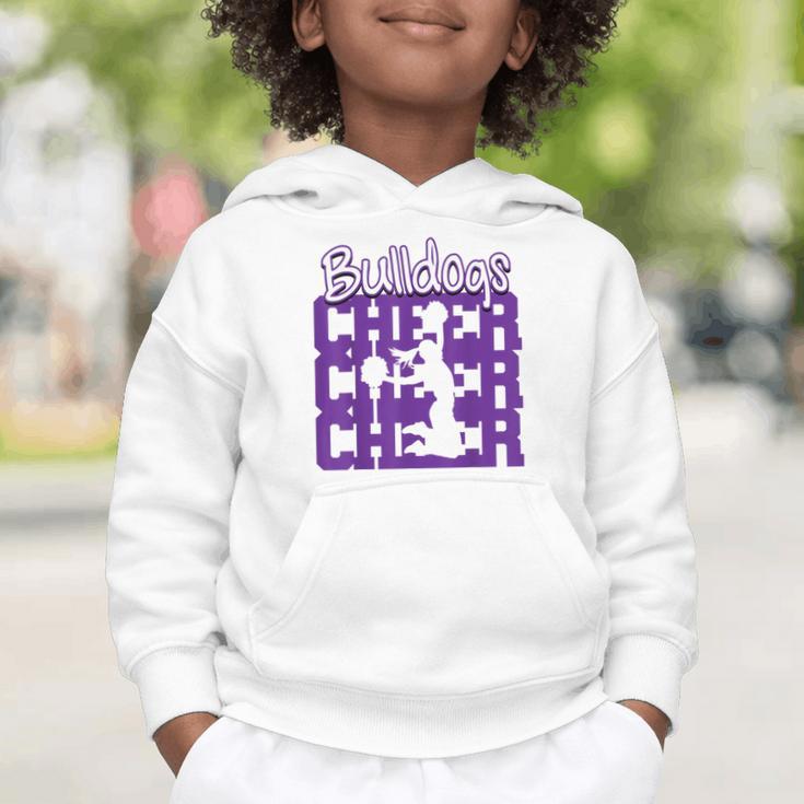 Bulldogs Cheer Back To School Cheerleading Spirit P Graphic Toddler Hoodie Bulldogs Cheer Back To School Cheerleading Spirit P Graphic Toddler Hoodie