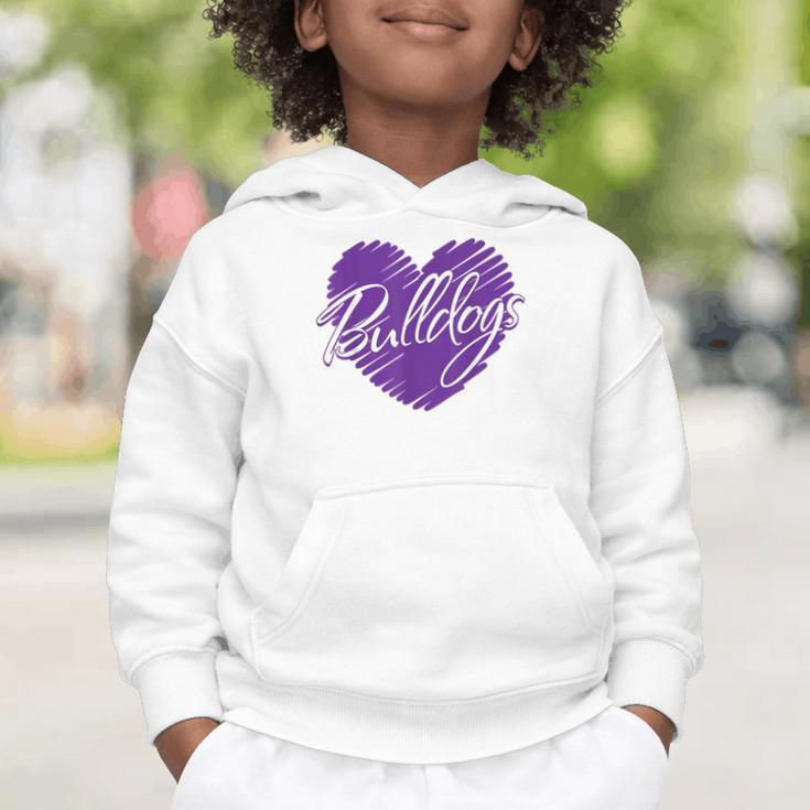 Bulldogs Heart Back To School Spirit P Graphic Toddler Hoodie Bulldogs Heart Back To School Spirit P Graphic Toddler Hoodie