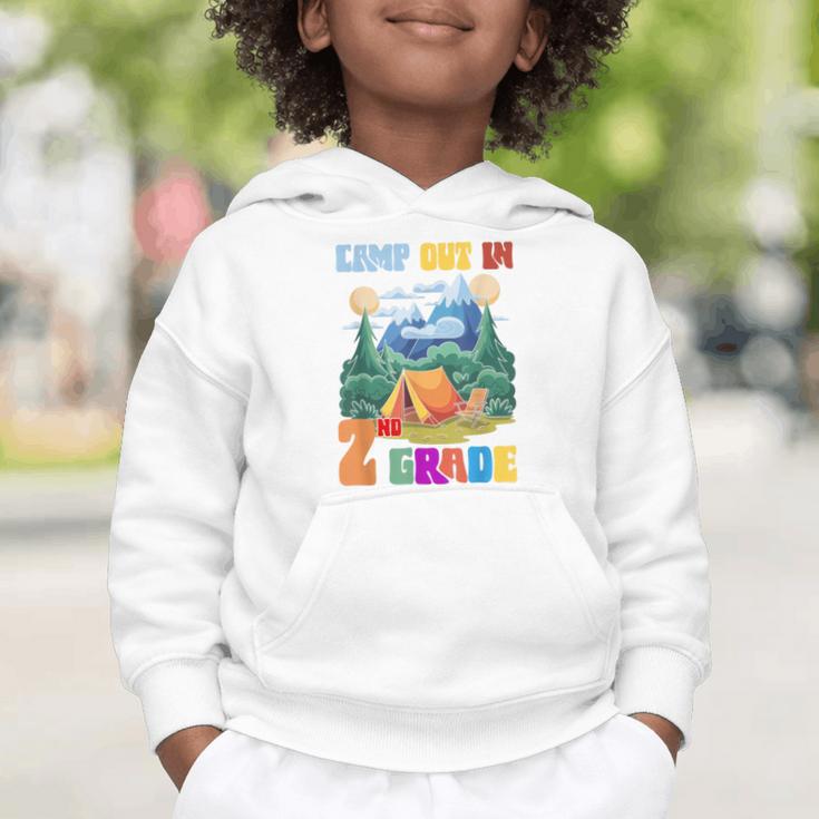 Camp Out In 2nd Grade Back To School For Camping Lover Graphic Toddler Hoodie