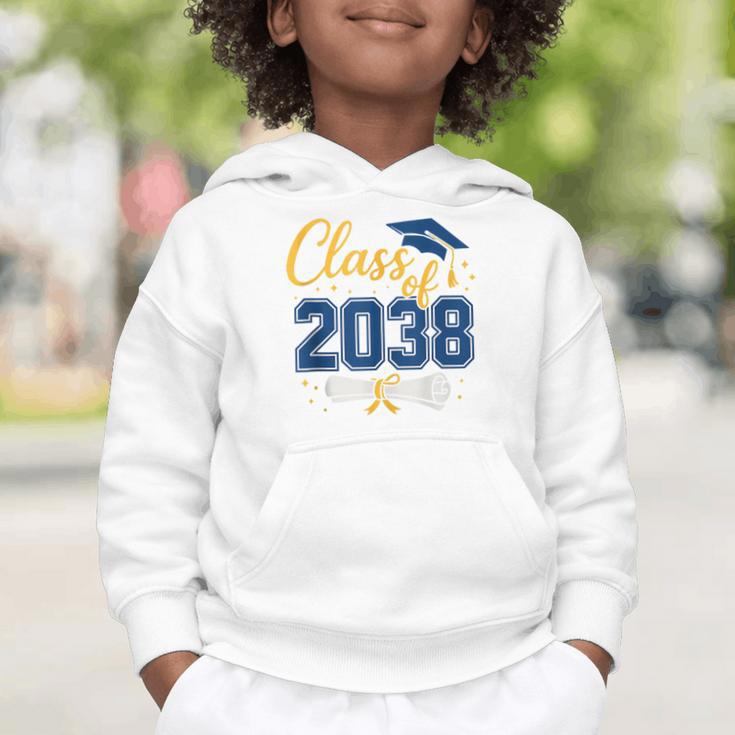 Class Of 2038 Grow With Me Kindergarten Back To School Graphic Toddler Hoodie
