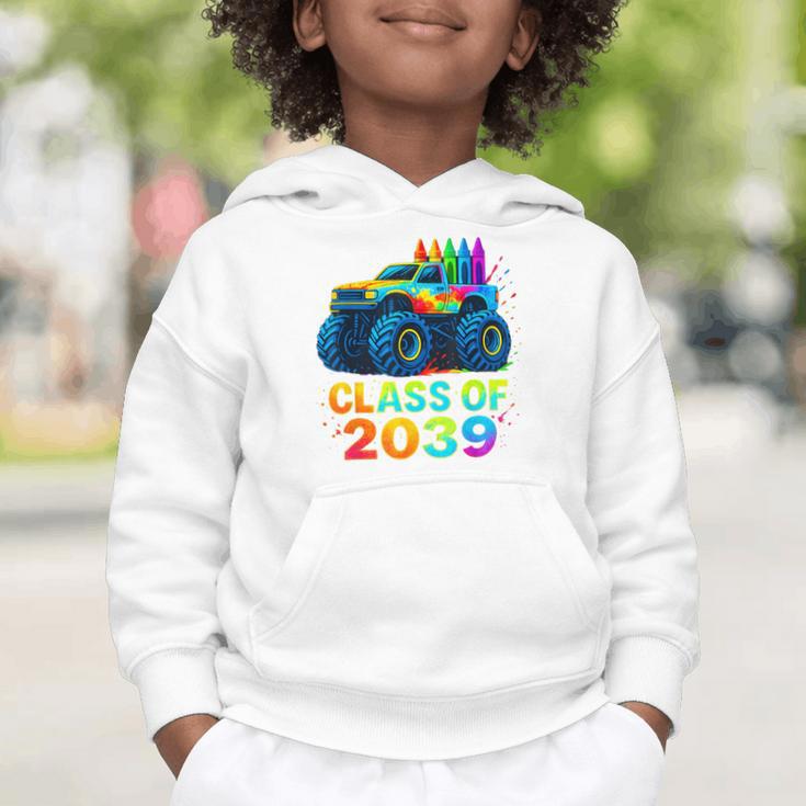 Class Of 2039 Monster Truck Kindergarten Back To School Boys Graphic Toddler Hoodie Class Of 2039 Monster Truck Kindergarten Back To School Boys Graphic Toddler Hoodie