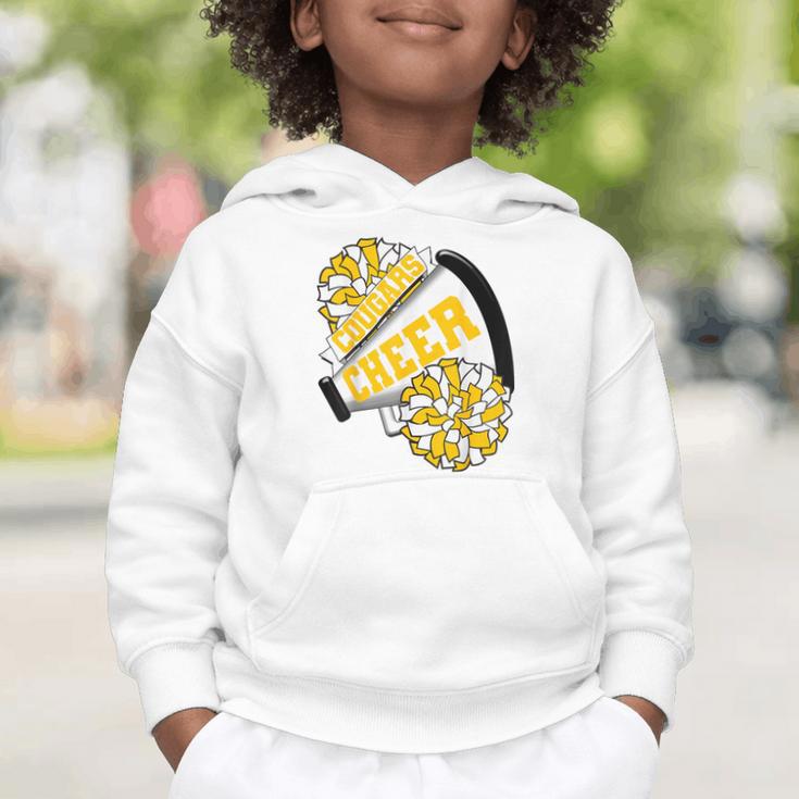Cougars Cheer Back To School Cheerleading Spirit GY Graphic Toddler Hoodie Cougars Cheer Back To School Cheerleading Spirit GY Graphic Toddler Hoodie