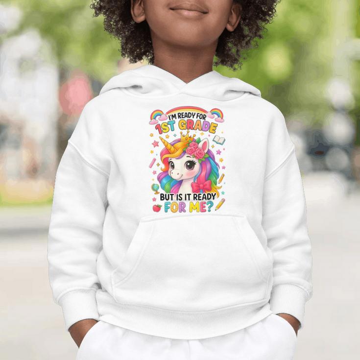 Crush First Grade Girls Back To School Unicorn First Day Graphic Toddler Hoodie Crush First Grade Girls Back To School Unicorn First Day Graphic Toddler Hoodie