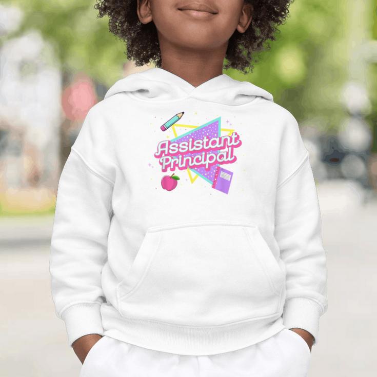 Cute Assistant Principal Shirt 80's 90's Back To School Graphic Toddler Hoodie Cute Assistant Principal Shirt 80's 90's Back To School Graphic Toddler Hoodie