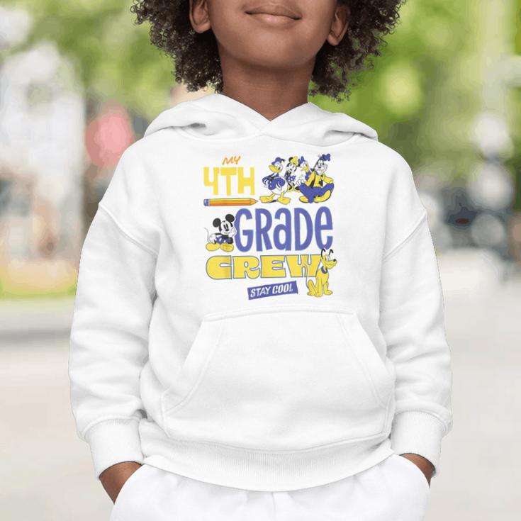 Disney My 4th Grade Crew Stay Cool Back To School Friends Graphic Toddler Hoodie Disney My 4th Grade Crew Stay Cool Back To School Friends Graphic Toddler Hoodie