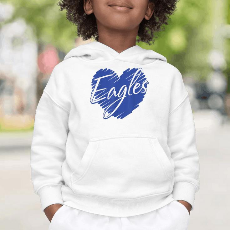 Eagles Heart Back To School Spirit B Graphic Toddler Hoodie