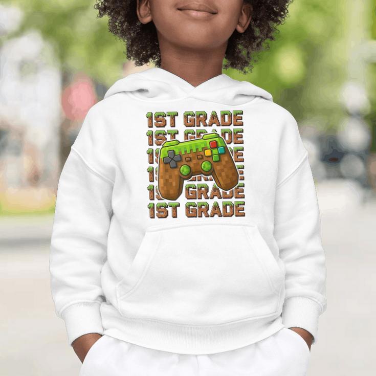 First Day Of 1st Grade Level Begins Back To School Girl Boy Graphic Toddler Hoodie First Day Of 1st Grade Level Begins Back To School Girl Boy Graphic Toddler Hoodie