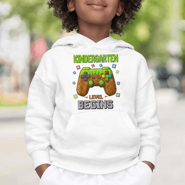 First Day Of Kindergarten Level Begins Back To School Graphic Toddler Hoodie
