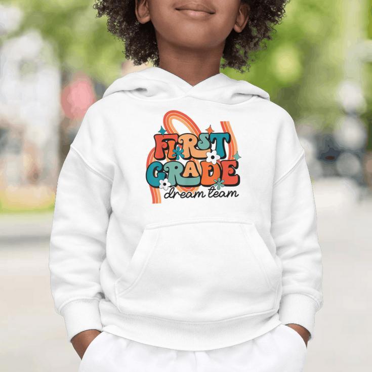 First Grade Dream Team First Day Of 1st Grade Back To School Graphic Toddler Hoodie First Grade Dream Team First Day Of 1st Grade Back To School Graphic Toddler Hoodie