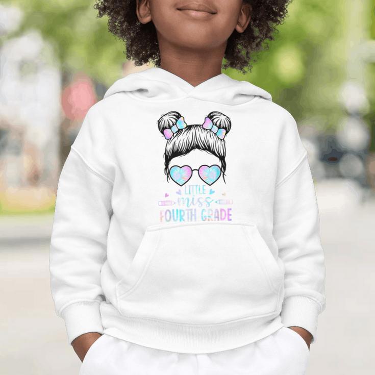 Fourth Grade Little Miss Back To School 4th Grade Little Graphic Toddler Hoodie