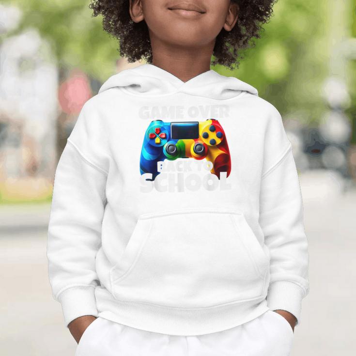 Game Over Back To School Gaming Controller Kids Gamer Graphic Toddler Hoodie Game Over Back To School Gaming Controller Kids Gamer Graphic Toddler Hoodie