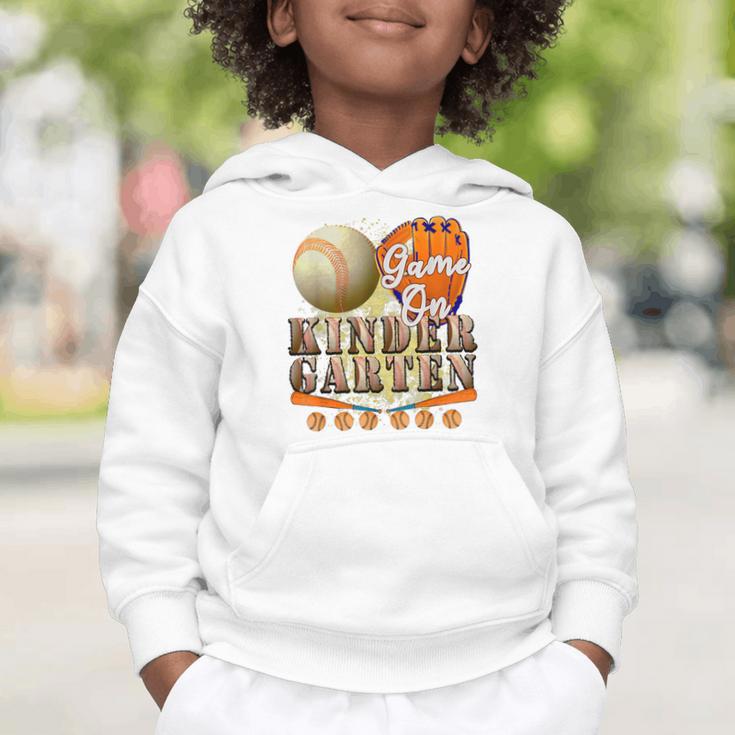 Game On Kindergarten Baseball Back To School Student Kid Boy Graphic Toddler Hoodie Game On Kindergarten Baseball Back To School Student Kid Boy Graphic Toddler Hoodie