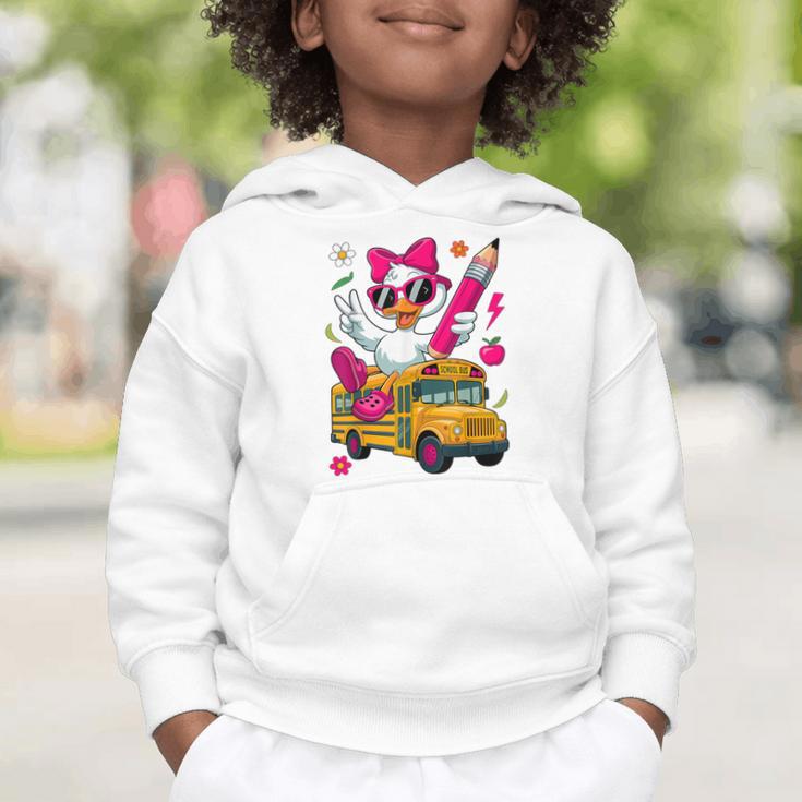 Goose Back To School First Day Of School Girls Boys Graphic Toddler Hoodie Goose Back To School First Day Of School Girls Boys Graphic Toddler Hoodie