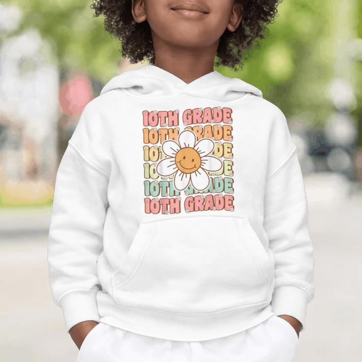 Groovy 10th Grade Back To School First Day Of Tenth Grade Graphic Toddler Hoodie Groovy 10th Grade Back To School First Day Of Tenth Grade Graphic Toddler Hoodie