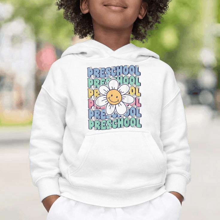Groovy Preschool Cute Back To School First Day Of Pre K Graphic Toddler Hoodie Groovy Preschool Cute Back To School First Day Of Pre K Graphic Toddler Hoodie