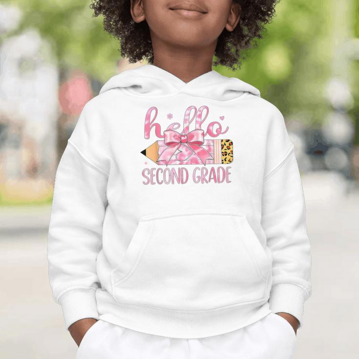 Hello Second Grade Pencil Tie Dye Coquette Back To School Graphic Toddler Hoodie Hello Second Grade Pencil Tie Dye Coquette Back To School Graphic Toddler Hoodie