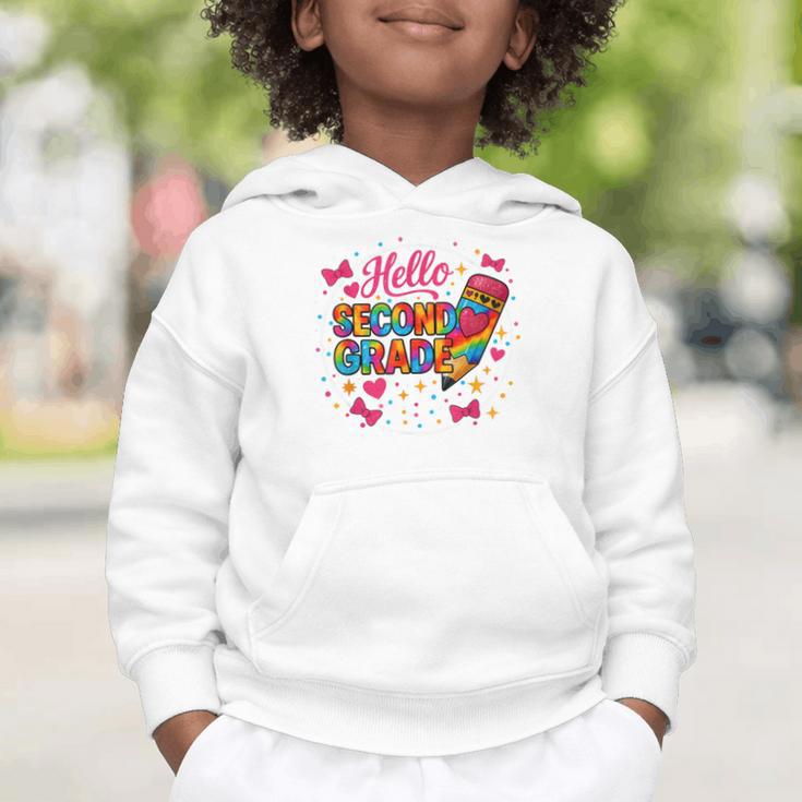 Hello Second Grade Tie Dye Pencil Back To School 2nd Grade Graphic Toddler Hoodie Hello Second Grade Tie Dye Pencil Back To School 2nd Grade Graphic Toddler Hoodie