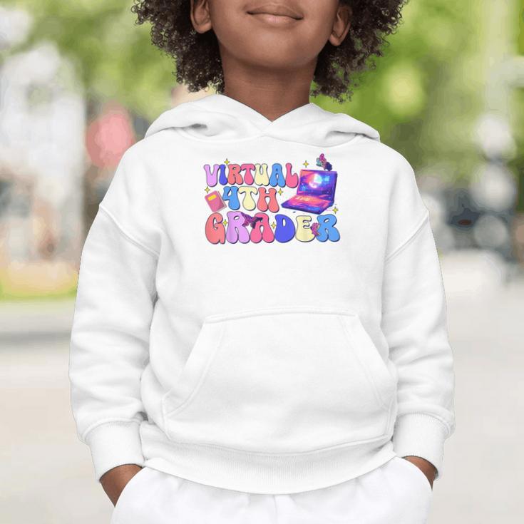 Homeschool 4th Grade Virtual 4th Grader Back To School Graphic Toddler Hoodie Homeschool 4th Grade Virtual 4th Grader Back To School Graphic Toddler Hoodie