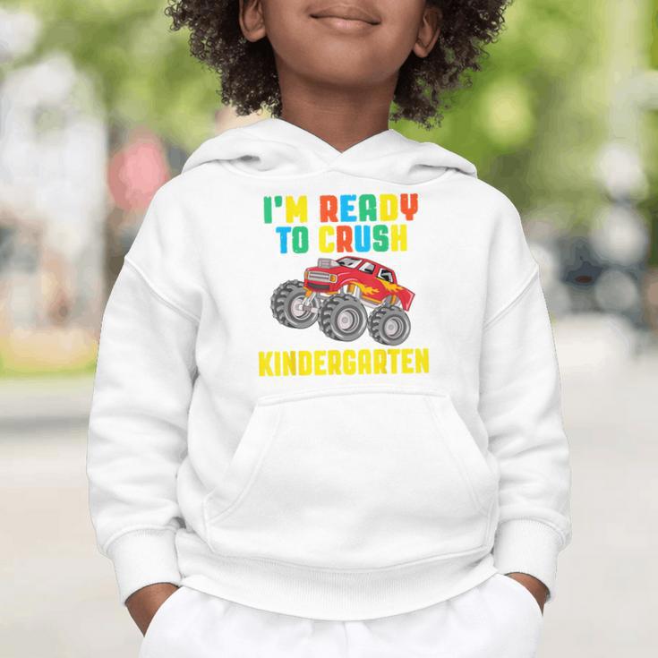 I'm Ready To Crush Kindergarten Dinosaur Back To School Boys Graphic Toddler Hoodie I'm Ready To Crush Kindergarten Dinosaur Back To School Boys Graphic Toddler Hoodie