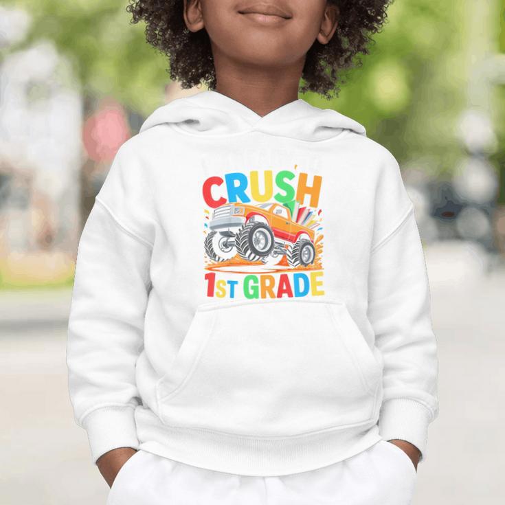 Kids I'm Ready To Crush 1st Grade Shirt Back To School Boy Graphic Toddler Hoodie Kids I'm Ready To Crush 1st Grade Shirt Back To School Boy Graphic Toddler Hoodie