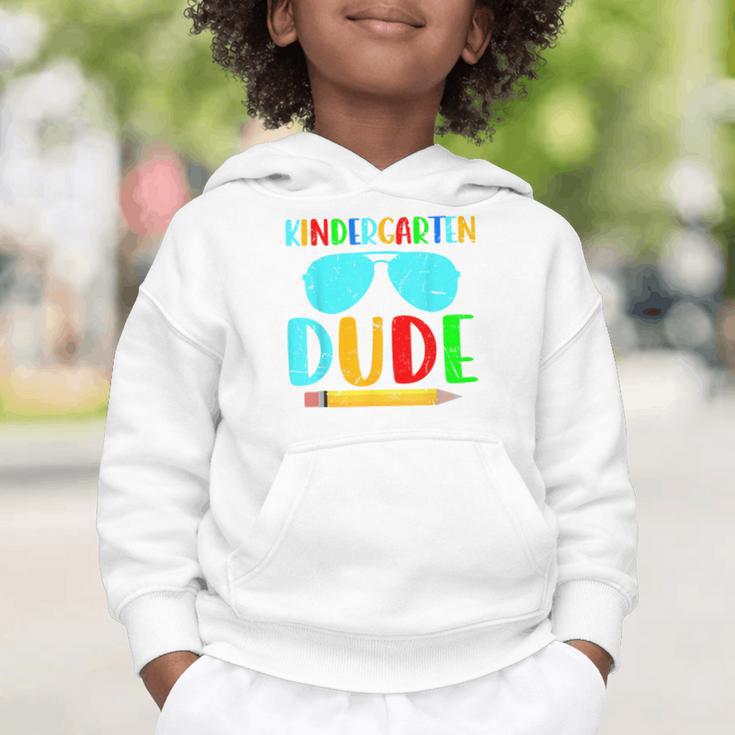 Kindergarten Dude First Day Back To School Kids Boys Graphic Toddler Hoodie Kindergarten Dude First Day Back To School Kids Boys Graphic Toddler Hoodie