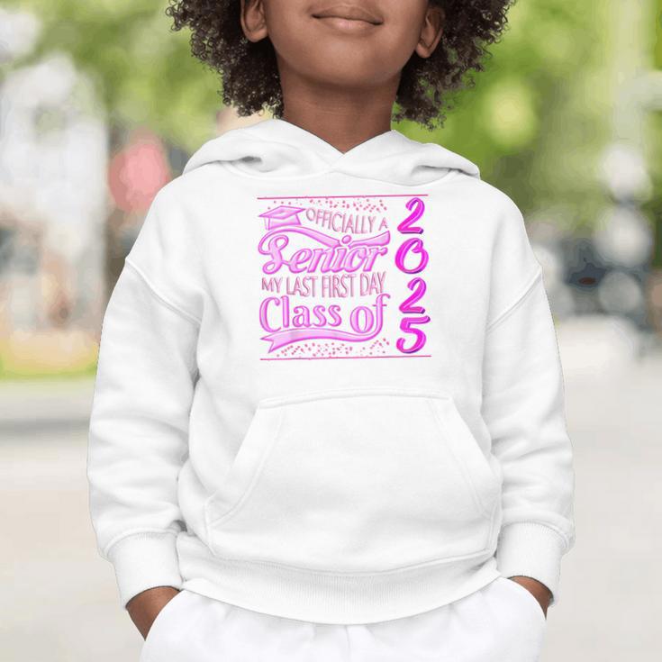 My Last First Day Senior Back To School 2025 Class Of 2025 Graphic Toddler Hoodie My Last First Day Senior Back To School 2025 Class Of 2025 Graphic Toddler Hoodie