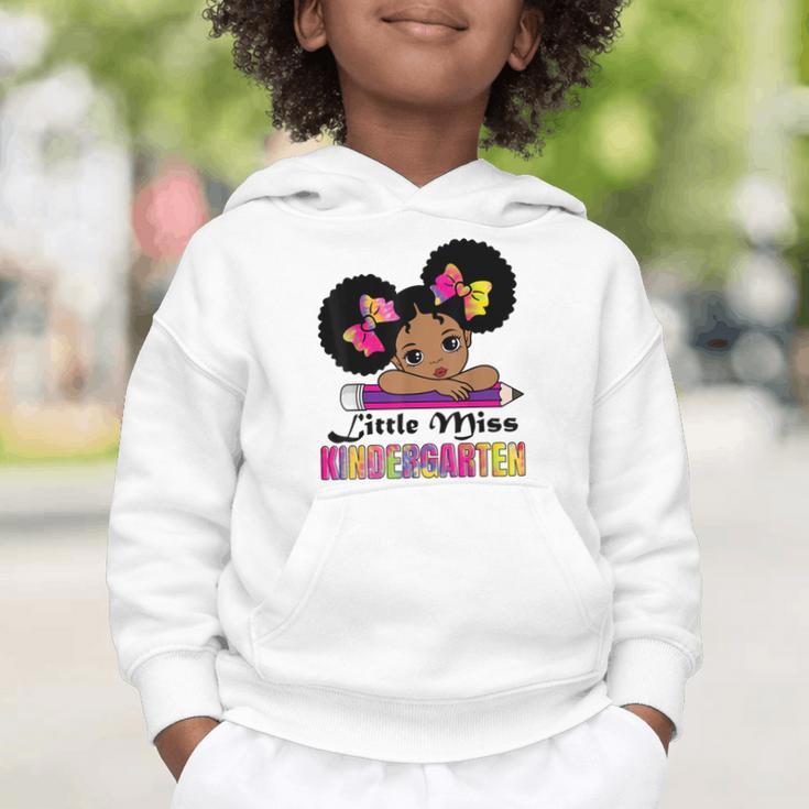 Little Miss Kindergarten Afro Puff Girl Back To School Graphic Toddler Hoodie Little Miss Kindergarten Afro Puff Girl Back To School Graphic Toddler Hoodie