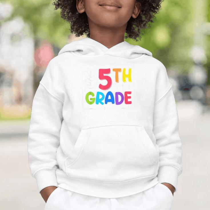 Look Out 5th Grade Here I Come Fifth Grade Back To School Graphic Toddler Hoodie