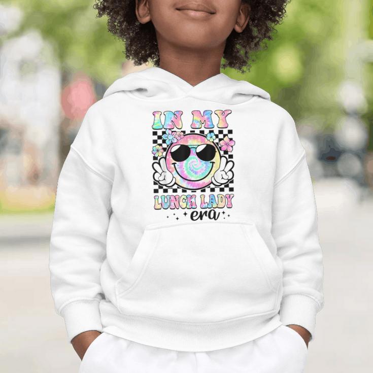 In My Lunch Lady Era Groovy Retro Back To School Graphic Toddler Hoodie In My Lunch Lady Era Groovy Retro Back To School Graphic Toddler Hoodie