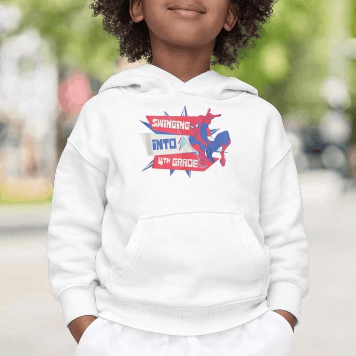Marvel Spider-Man Swinging Into 4th Grade Back To School Graphic Toddler Hoodie