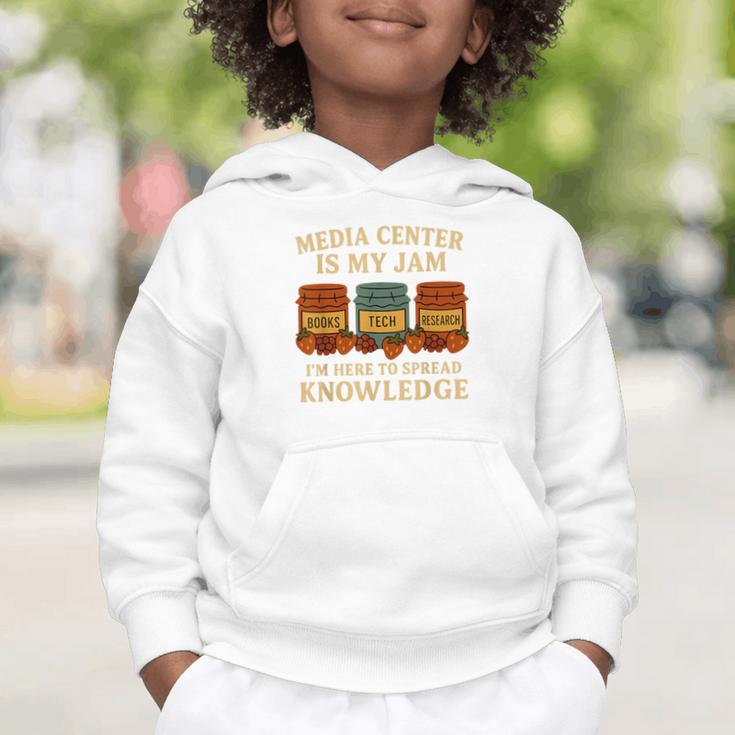 Media Center Is My Jam Library Reading Back To School Graphic Toddler Hoodie Media Center Is My Jam Library Reading Back To School Graphic Toddler Hoodie