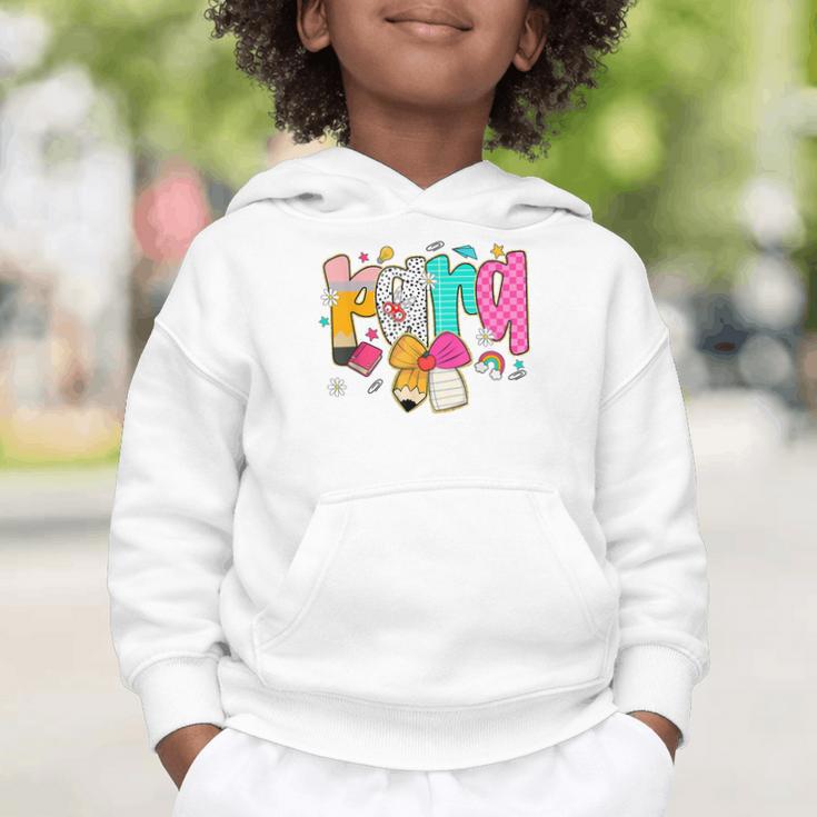 Para Paraprofessional Coquette First Day Back To School Graphic Toddler Hoodie Para Paraprofessional Coquette First Day Back To School Graphic Toddler Hoodie
