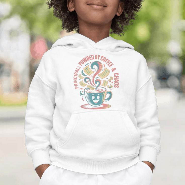 Powered By Coffee Principal Appreciation Back To School Graphic Toddler Hoodie