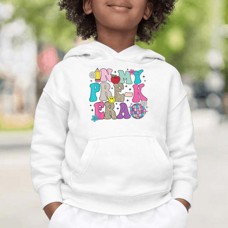 In My Pre-K Era Back To School Retro Groovy Preschool Graphic Toddler Hoodie In My Pre-K Era Back To School Retro Groovy Preschool Graphic Toddler Hoodie