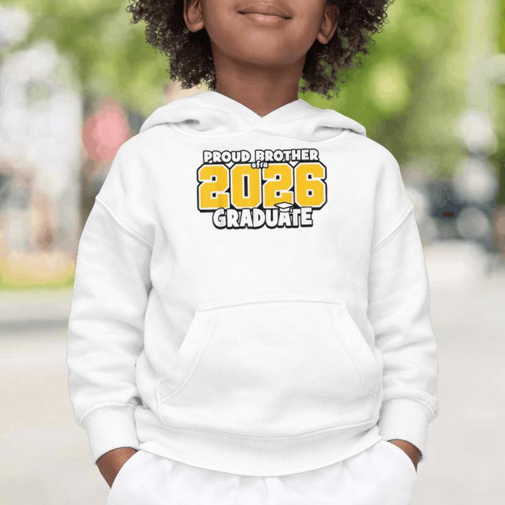 Proud Brother Of 2026 Graduate Matching Back To School GY Graphic Toddler Hoodie Proud Brother Of 2026 Graduate Matching Back To School GY Graphic Toddler Hoodie